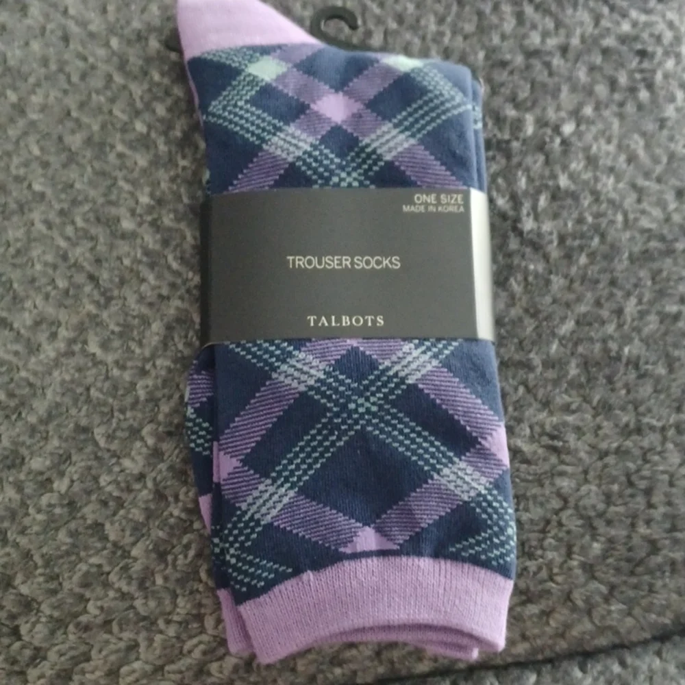 New Talbots Simple Bias Trouser Socks